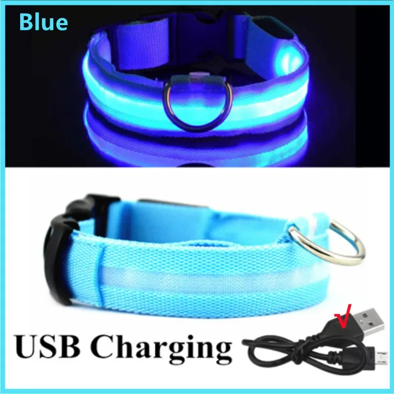 Collar de Carga Luminoso 3 Modos Perro Led Usb Gato Perros Collares Desmontables - Imagen 10 de 26